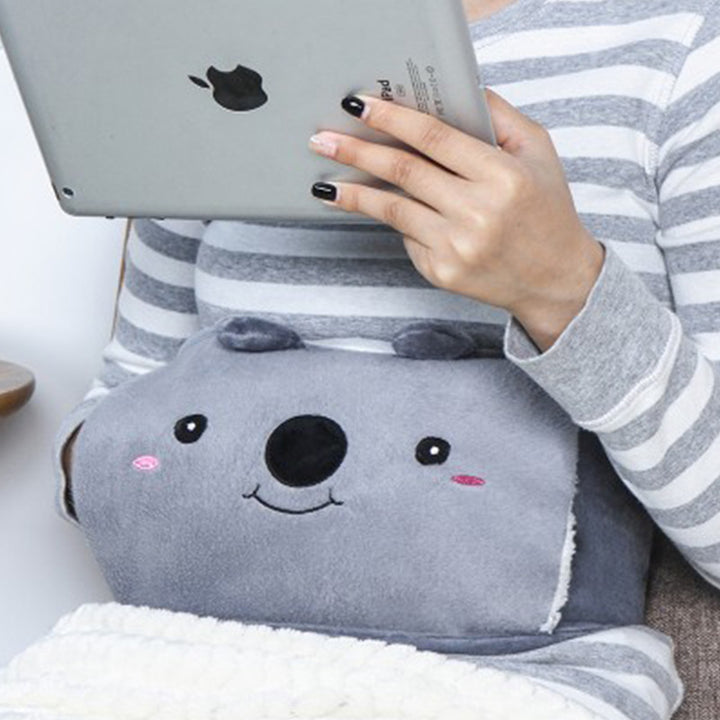 Plush Waist Belly Warmer Belt With Hot Water Bottle Included