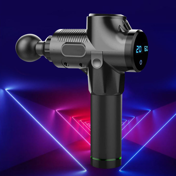 Massage gun with heads and carry case
