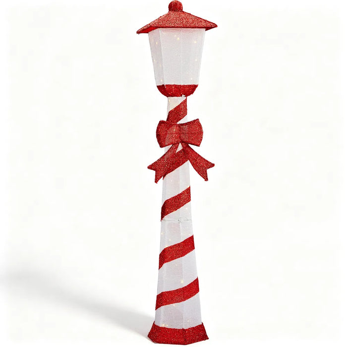 Snugleigh Candy Cane Lamp Post Christmas Light 150 cm with 100 LEDs