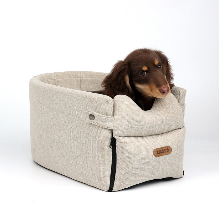 Snugleigh Armrest dog car seat with safety strap