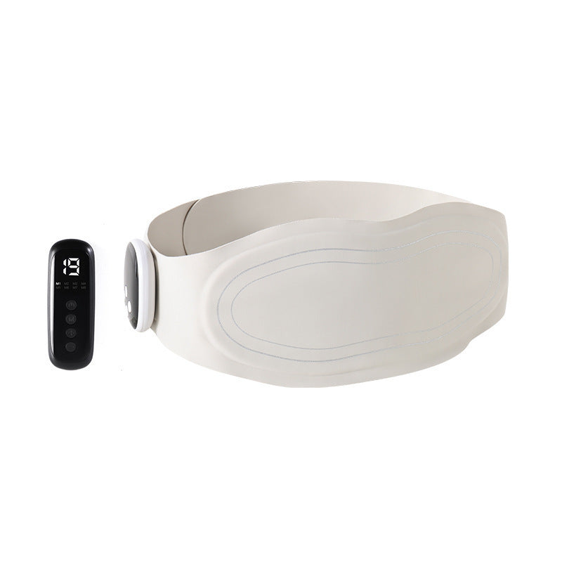 Light grey heated lumbar massage belt
