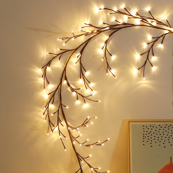 Snugleigh USB LED Rattan Branch Light for Walls, 2.3 m