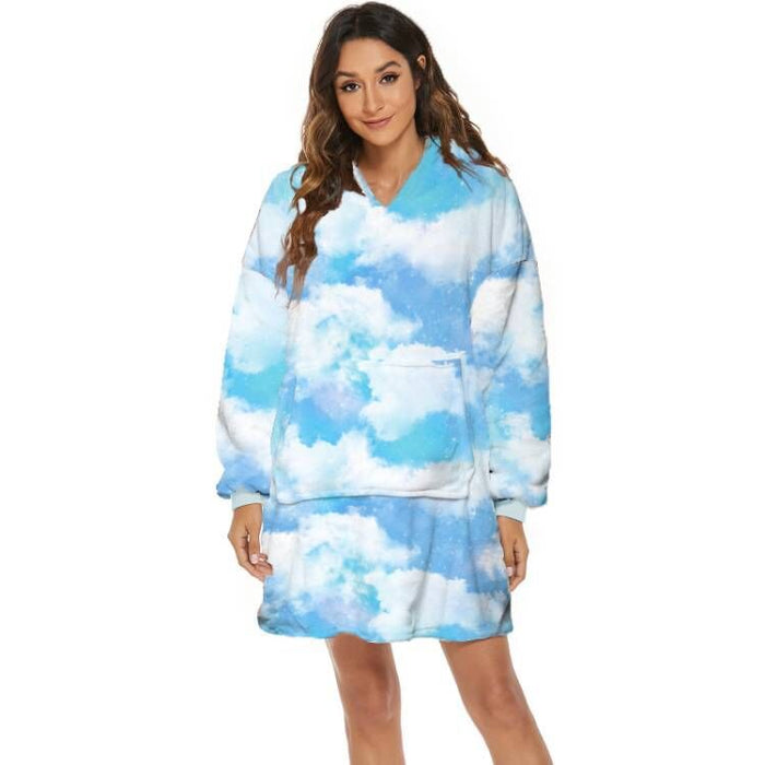 Snugleigh Oversized Hooded Blanket with Fun Prints and Pocket