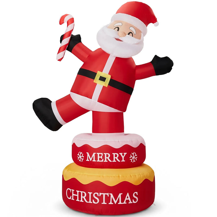 Snugleigh 6ft Rotating Inflatable Santa with LED Lights