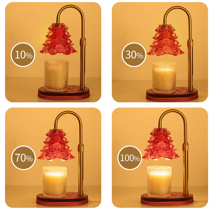 Pink Candle Warmer Lamp With Timer And Dimmer, Adjustable Height