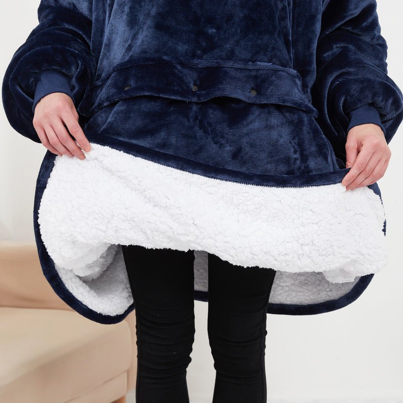 USB Heated Blanket Hoodie – Cosy Wearable Flannel Warmth