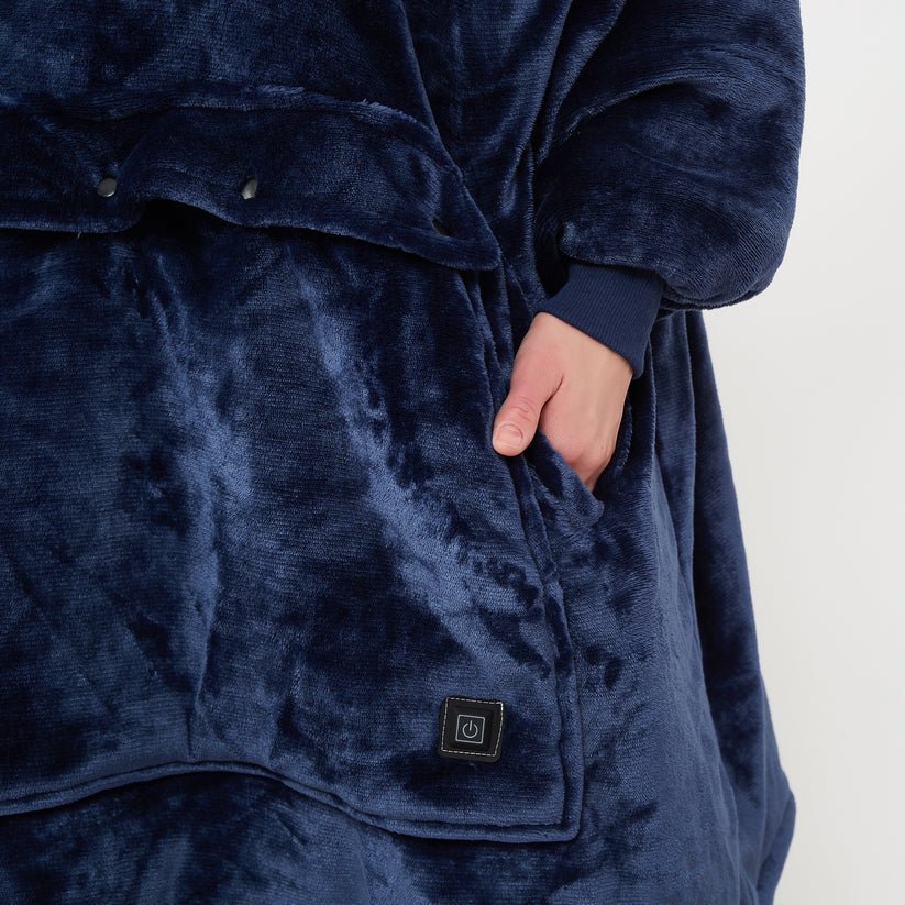USB Heated Blanket Hoodie – Cosy Wearable Flannel Warmth