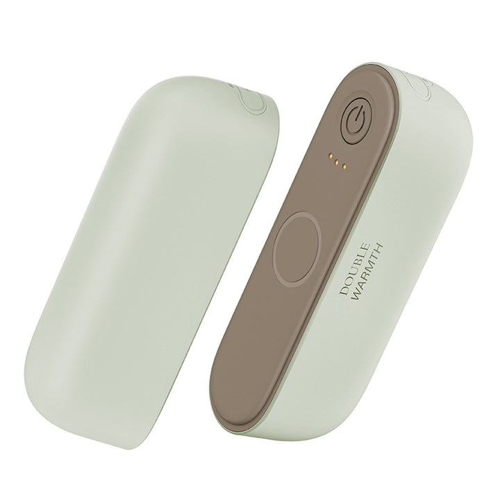 Pink rechargeable magnetic hand warmer pair