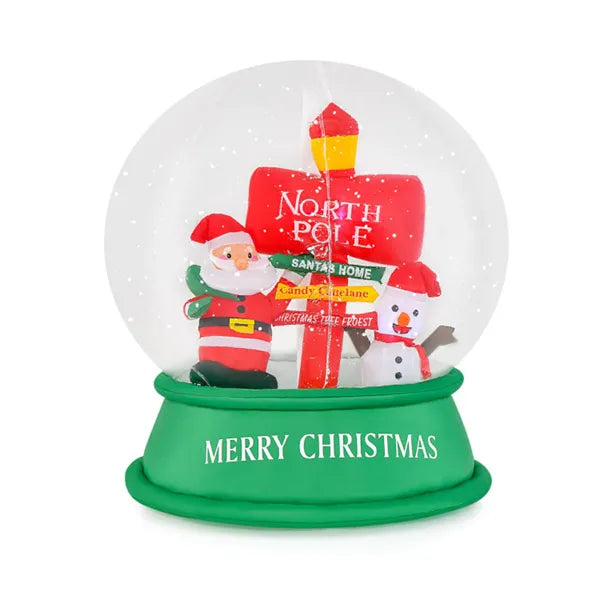Snugleigh Inflatable Snow Globe with Swirling Snow Effect