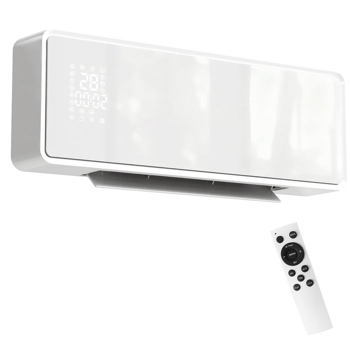 Snugleigh White Wall Heater 2000W with Weekly Timer and Remote