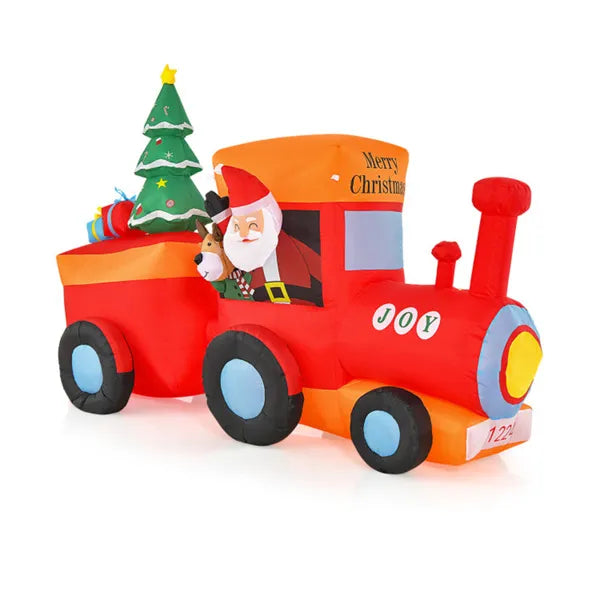 Snugleigh 8.6ft Inflatable Christmas Train with Santa