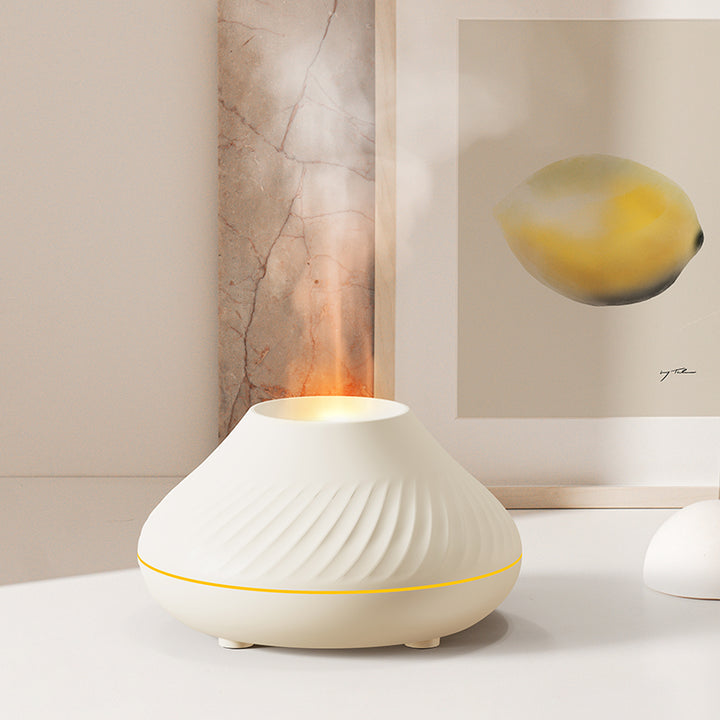RGB 130ml Flame Humidifier Diffuser, Fire Aroma Diffuser