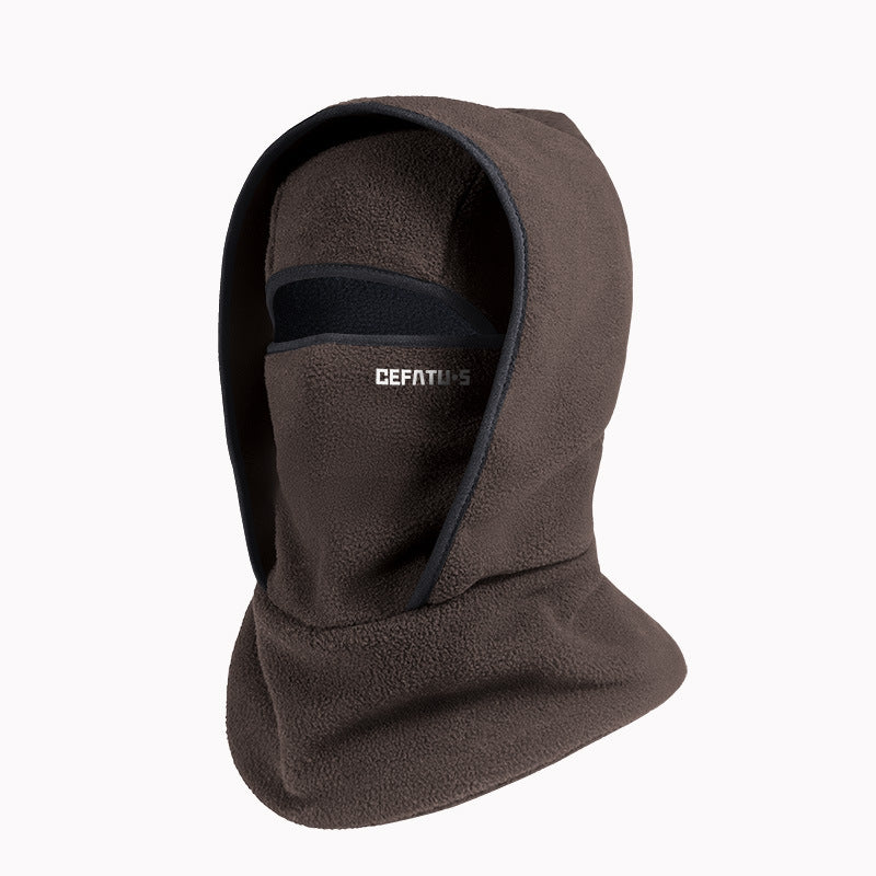 Polar fleece balaclava with eye opening