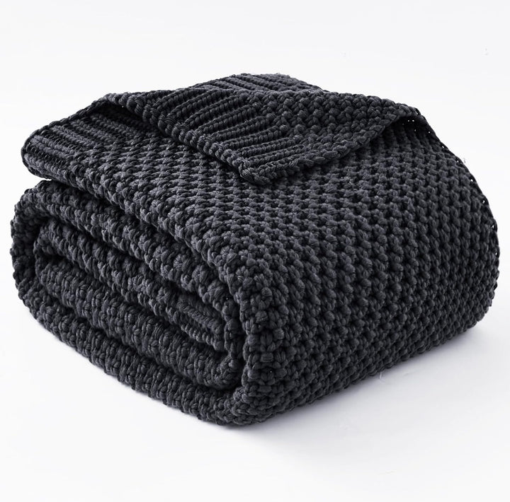 Cosy Comfort Knitted Weighted Blanket - Breathable Cooling Microfibre