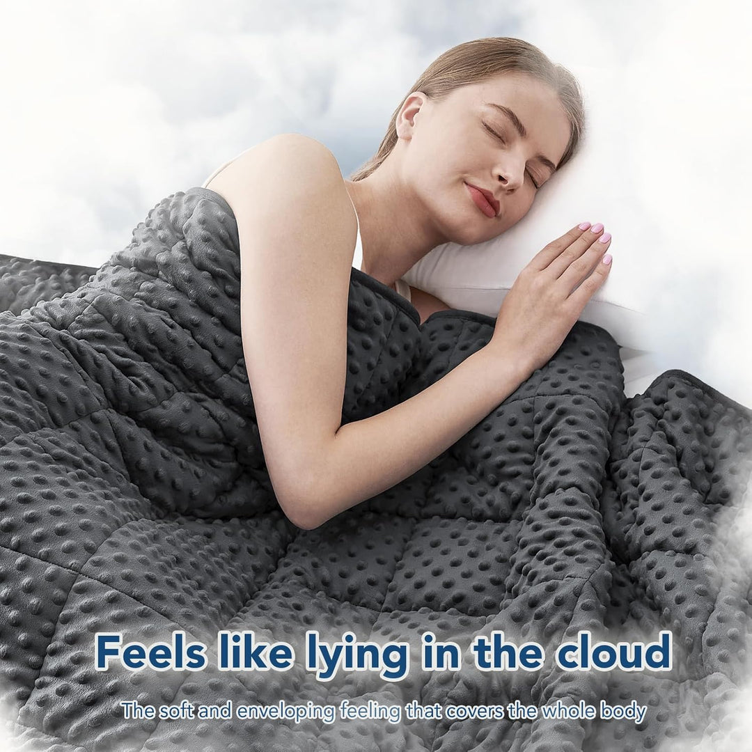 Cosy Comfort Dots Weighted Blanket - Cooling Microfibre Comfort Layer