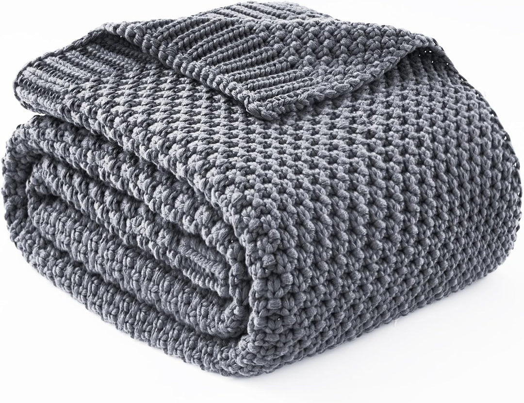 Cosy Comfort Knitted Weighted Blanket - Breathable Cooling Microfibre