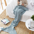 Snugleigh™ Crochet Mermaid Tail Blanket in Soft Cotton Blend