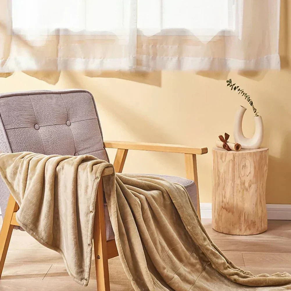 Heatease USB Heating Blanket – Portable 3-Level Heated Throw for Home, Office, and Travel Comfort