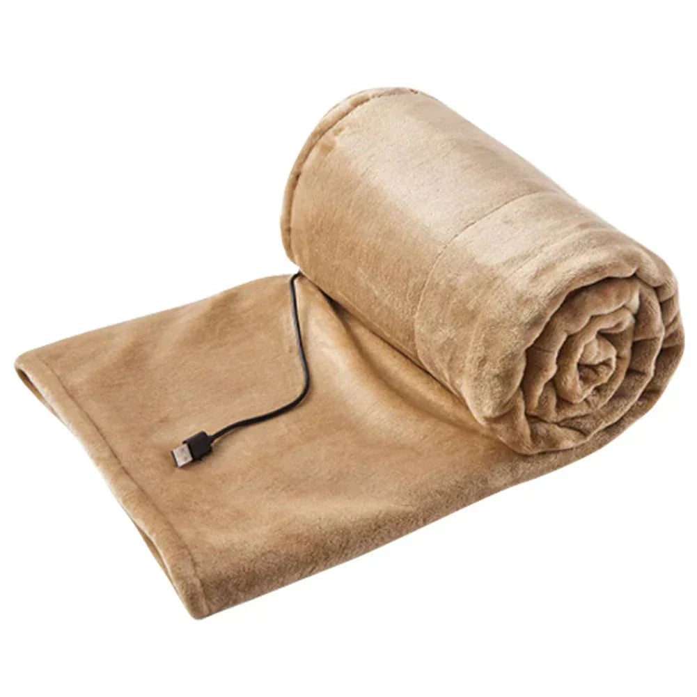 Heatease USB Heating Blanket – Portable 3-Level Heated Throw for Home, Office, and Travel Comfort