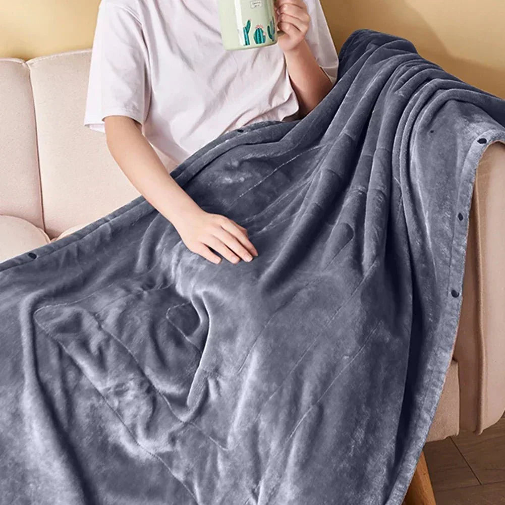 Heatease USB Heating Blanket – Portable 3-Level Heated Throw for Home, Office, and Travel Comfort
