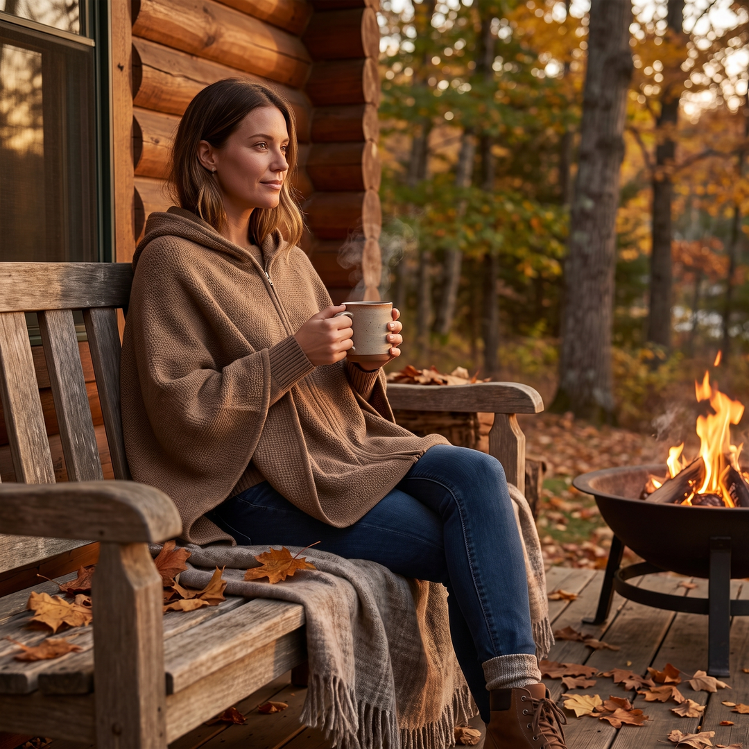 Graphene Heated Shawl - USB Powered, 15-Second Heat, Office &amp; Home