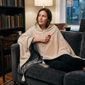 Snugleigh™ Heated Cotton Shawl Blanket with 8 Heating Zones