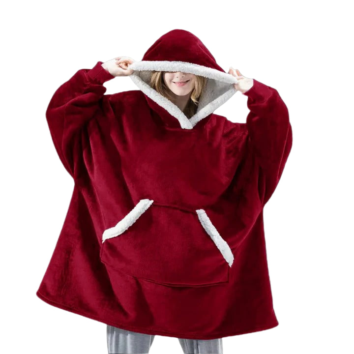 Giant Wearable Blanket Hoodie Oversized and Warm