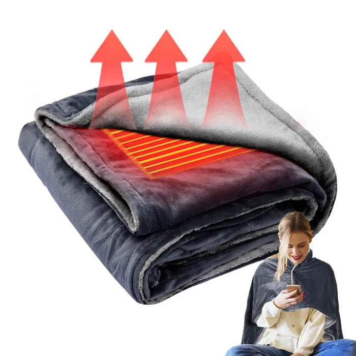 Snugleigh™ USB Heated Shawl Throw with 3 Heat Settings