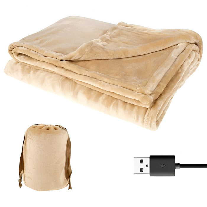 Snugleigh™ Cordless USB Heated Flannel Blanket for Two