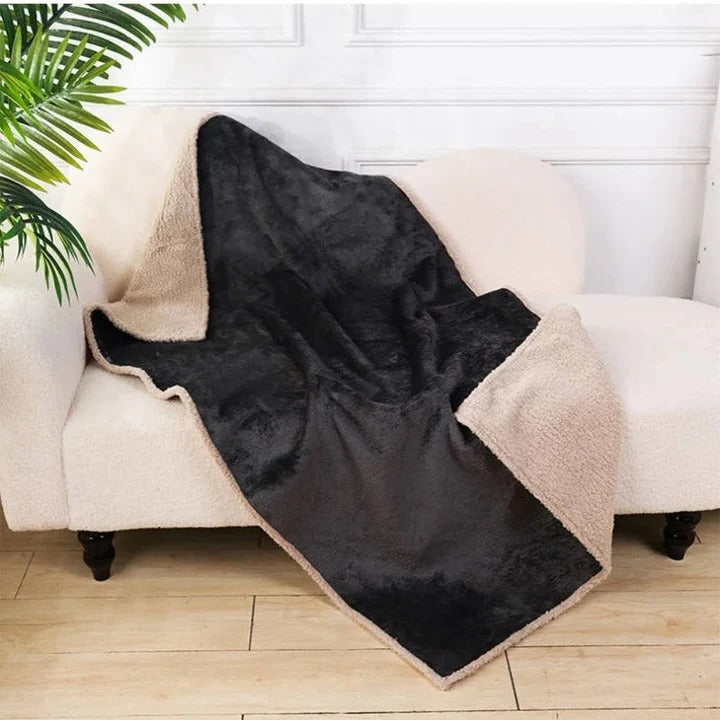 Waterproof Dog Blanket, Sherpa Fleece Throw, Reversible Pet Mat, Furniture Protector
