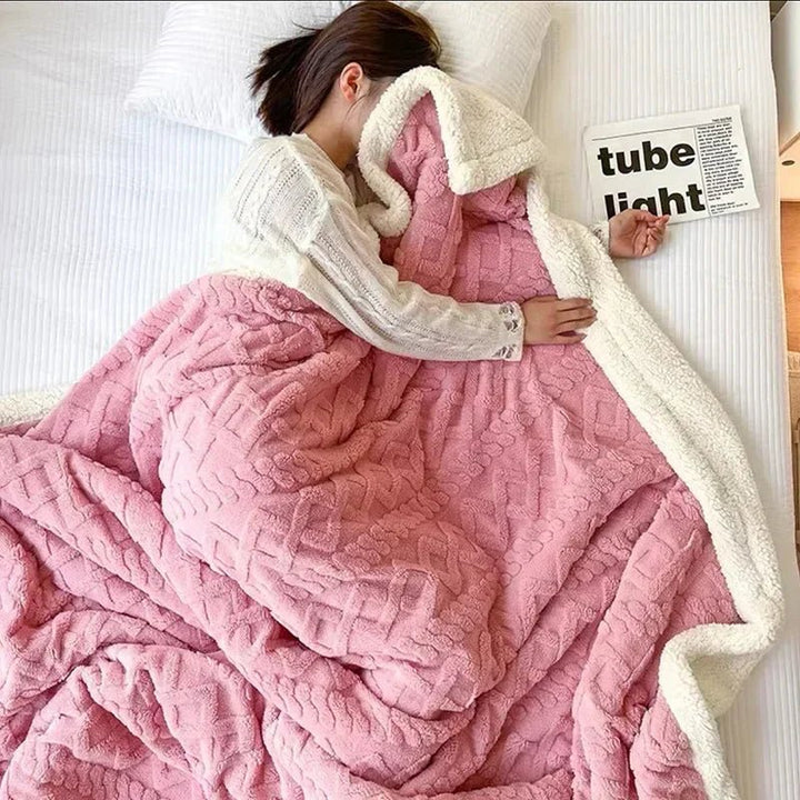 SHEARCOZY – Ultra-Warm Lambswool Blanket for Winter Comfort