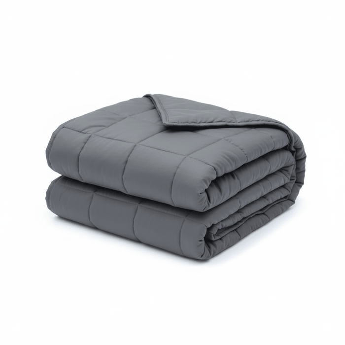 Snugleigh™ Quilted Cotton Weighted Blanket with Glass Bead Fill