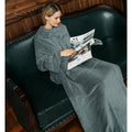 Snugleigh™ Women's Wearable Fleece Blanket Robe with Sleeves and Pocket